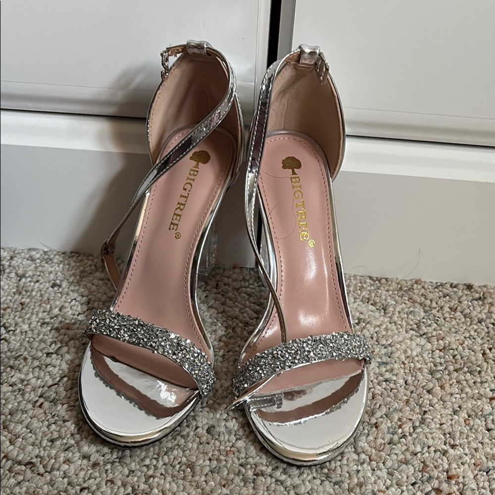 Silver Women's Heels